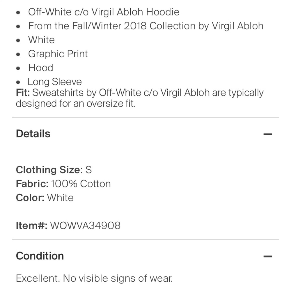 Off-White Virgil Abloh World Globe Hands Logo Hoodie Tee - Picture 6 of 6
